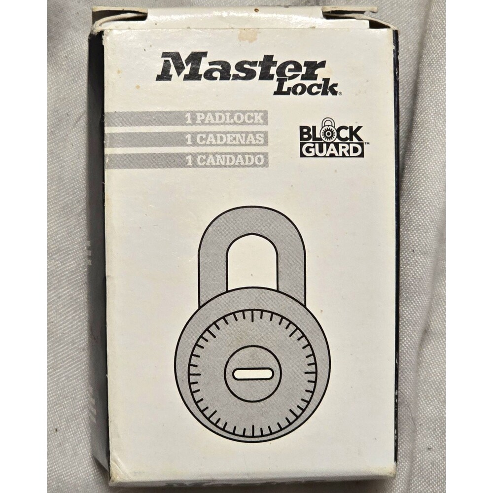 Master Lock 150 Steel Combination Padlock w/ Hardened Shackle & Code Tag